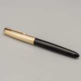 Parker 51 Aerometric (Black with gold converging lines cap)