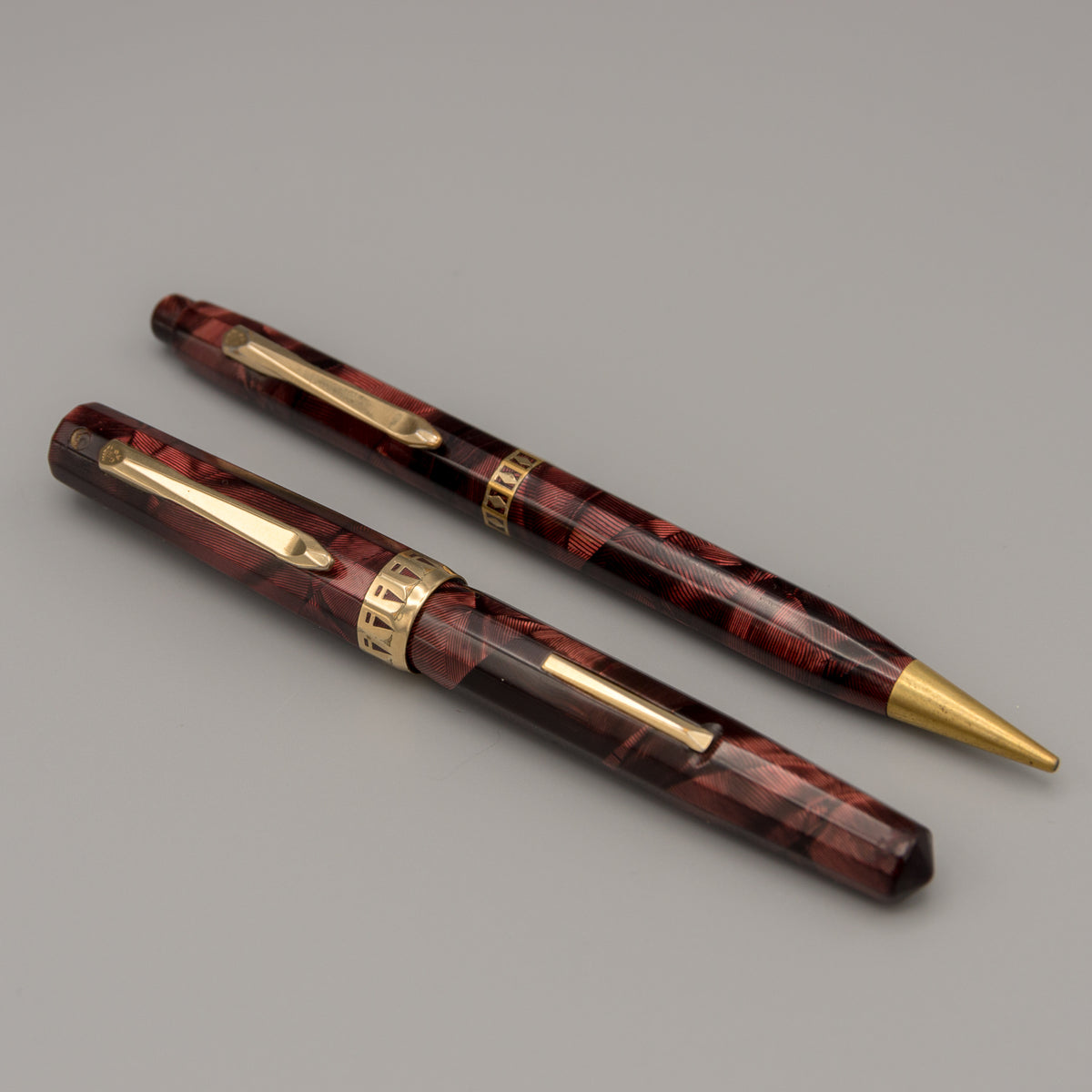 筆記具 Wahl Eversharp Doric Wahl-Eversharp Doric II Junior Set (Burgundy) – Fifteen Pens